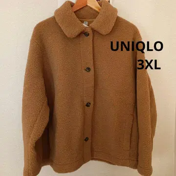 미사용 새상품 UNIQLO 보아 플리스 스텐칼라 숏코트 3XL