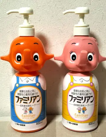사토 제약 파밀리안 사토짱 & 사토코짱 [초 레어] 비누 보틀