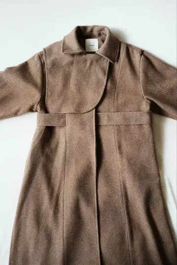 Eaphi gunpatch waist mark long coat