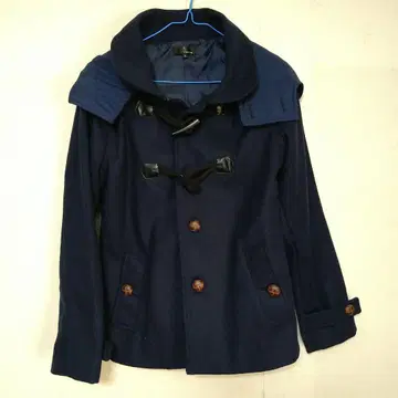 [ 새상품급 ] 더플 코트 숏 기장 네이비