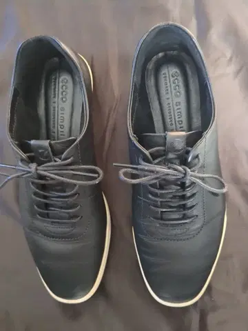 ecco 심플 W 블랙 로우컷 스니커즈 38 24cm