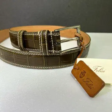 FELISI 벨트 이탈리아제 악어 엠보싱 44-80