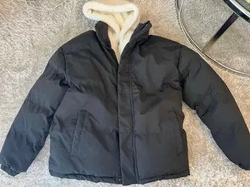 다운 블랙 M 사이즈 플리스 포함