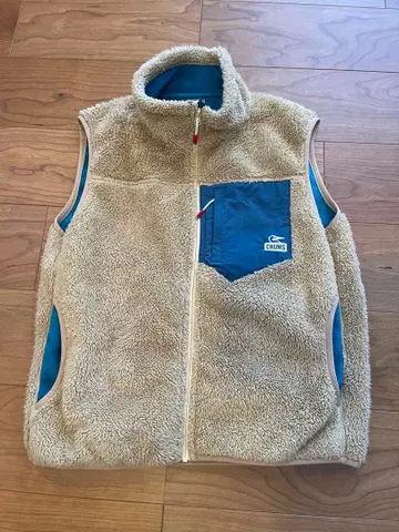 CHUMS 플리스 베스트 베이지 S 사이즈