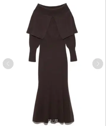 슬릿 숄 오프숄더 원피스 snidel