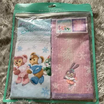 [ 미개봉 새상품 ] 더피 프렌즈 미니 타월 2장 세트 디즈니씨