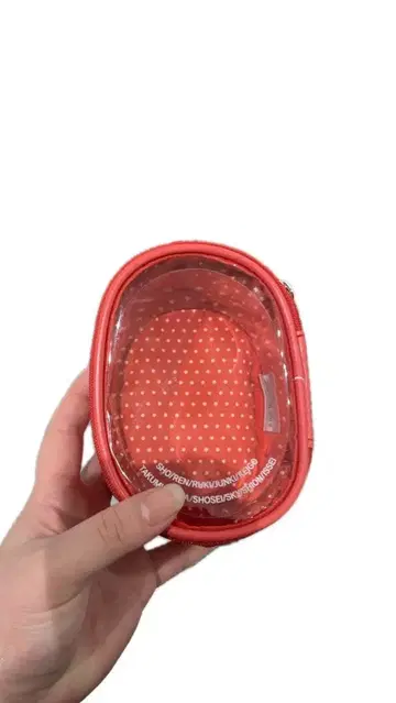 JO1 파우치 빨간색