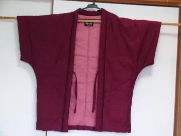 일본제 노예형 자수 패턴 적자색 도트