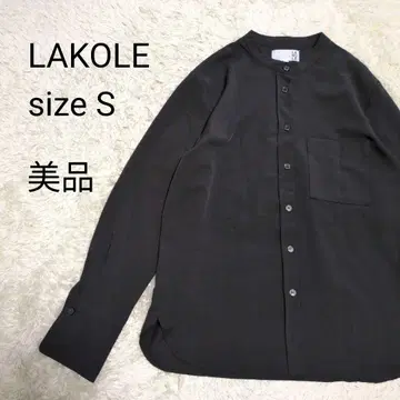 [ 새상품급 ] 라코스테 긴팔 셔츠 S 블랙 블라우스 드레이프감