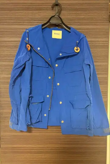 BEAMS BOY 후드 부착 파랑 자켓(점퍼, 블루종)