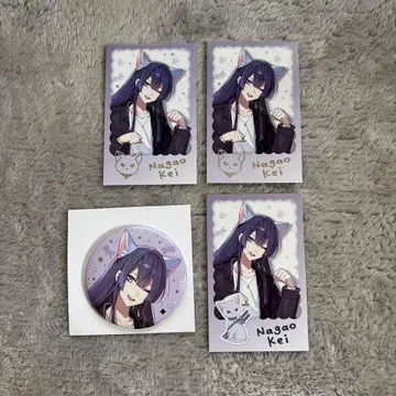 니지산지 원냑 days vol.2 나가오 케이 캔뱃지 폴라로이드