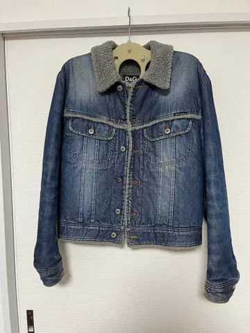 D&G 보아 옷깃 데님 자켓 이탈리아제