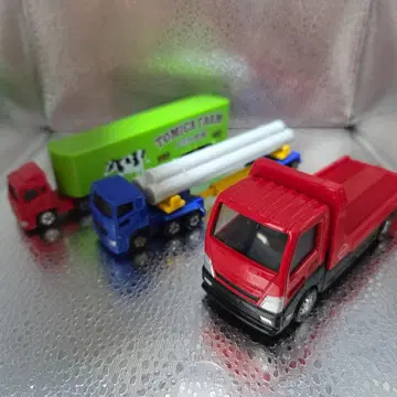 토미카 트레일러 포함 토미카 3대 세트 (박스 없음)