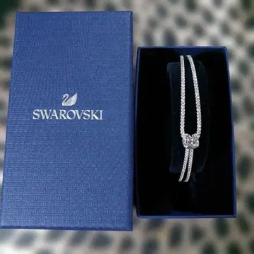 시착만 한 Swarovski 더블 스트랜드 팔찌