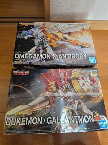 디지몬 프라모델 2체 세트 미조립