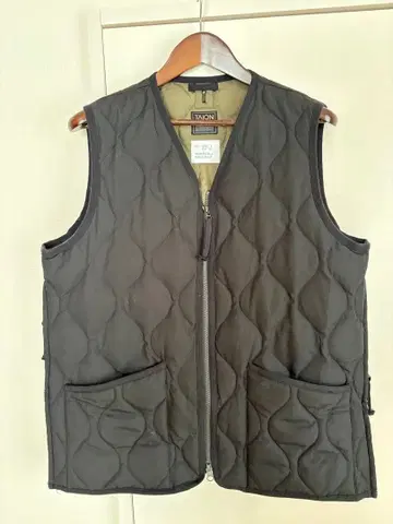 TAION V넥 지퍼 베스트 EU/US L