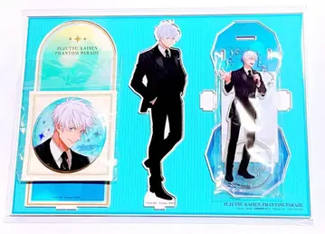 주술회전 팬파레 환영야행본점 아크릴 스탠드 캔뱃지 고죠 사토루