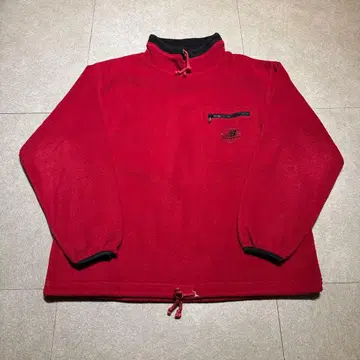 뉴발란스 플리스 자켓 빈티지 빨간색 레드 M