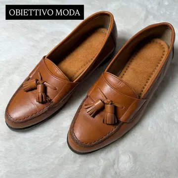 컨디션 최상 OBIETTIVO mode 태슬 로퍼 브라운 26