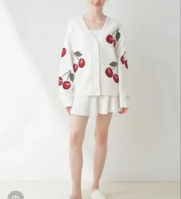 gelato pique 체리 JQD 가디건 셋업