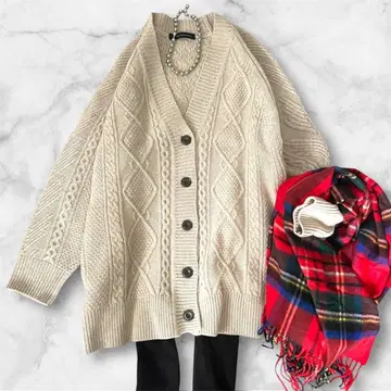 컨디션 최상 최근 어반 리서치 정가 1.7만 가디건 케이블 짜임 루즈핏