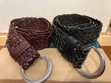 goa 벨트 브라운 블랙 2개 세트