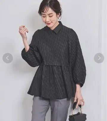 유나이티드 애로우즈 에어리 자카드 2WAY 블라우스