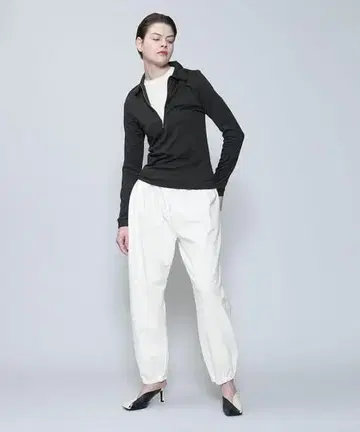 6(ROKU) 코튼 레이온 하프 지퍼 풀오버 1128R