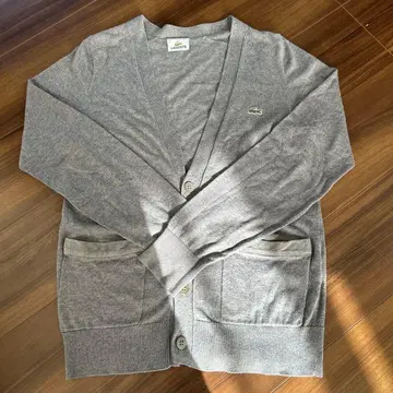 LACOSTE 그레이 가디건 사이즈 2