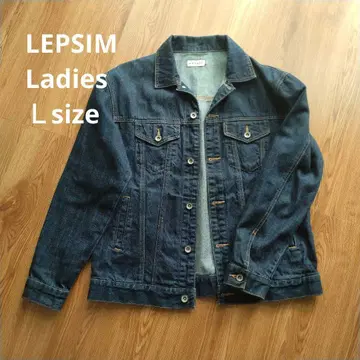 [LEPSIM] 다크 블루 데님 자켓 L 사이즈 Ladies