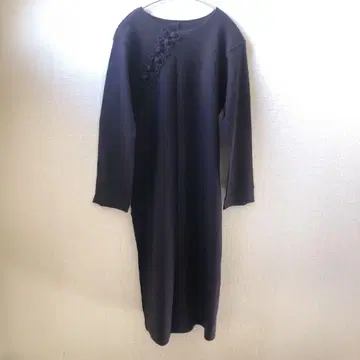 요건 레일 원피스 튜닉 니트