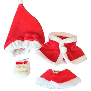 쓰리코 3coins 크리스마스 봉제인형 의류 산타복 케이프