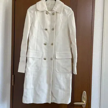 UNITED ARROWS 화이트 롱 코트 38