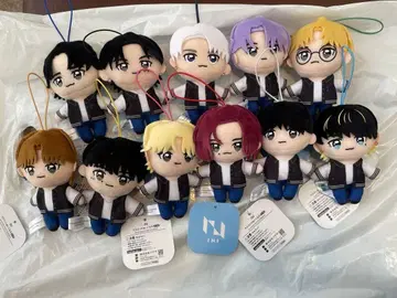 INI GIGO 한정판 마스코트 봉제 인형 전종 컴플리트 세트 ini