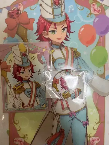 미타카 아사히 유메 와쿠 마칭 코디 캔뱃지 브로마이드 세트 마루쿠지