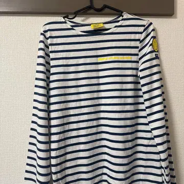 SAINT JAMES 스마일리 스트라이프 긴팔 T셔츠