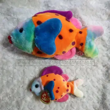 ty 봉제 인형 컬러풀한 물고기 모양 대소 세트
