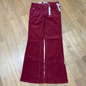 LISA / FLARE 와인 레드 코듀로이