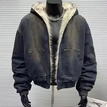 퍼 안감 자켓 y2k