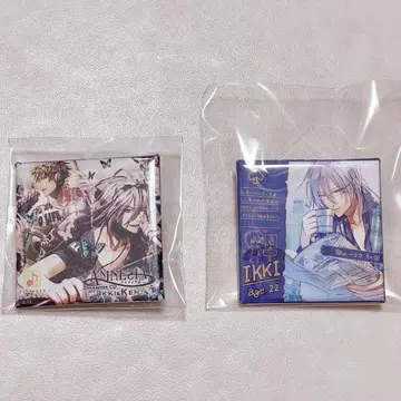 [새상품급] AMNESIA 잇키 스퀘어 캔뱃지 2개