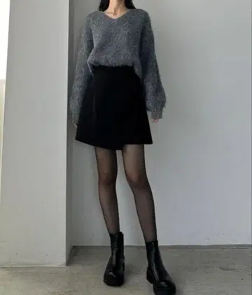 [택 포함 새상품] Louere / 루엘 랩 스타일 미니 스커트 S