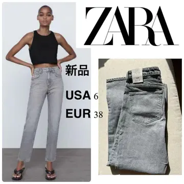 새상품 ZARA 맘 핏 하이 라이즈 데님 38