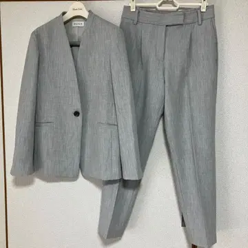 플라스테 PLST 노카라 자켓 수트 셋업 상S 하M