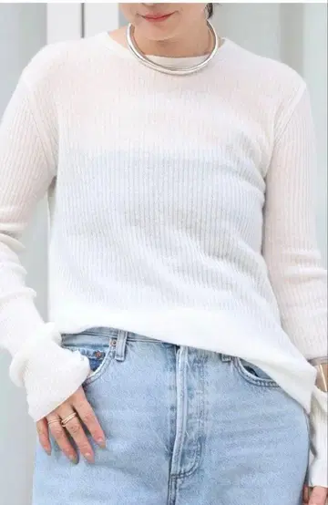 Deuxieme Classe 캐시미어 시어 리브 오버 풀오버