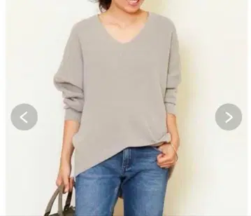 새상품급 MUSE 두지엠 클라세 V넥 니트 그레이지 F