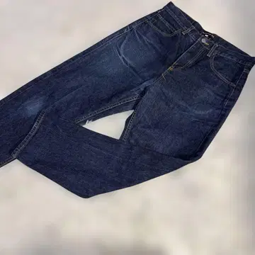 미즈이로인드 다크 블루 데님 청바지 사이즈 1 (M)