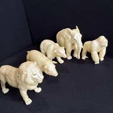 골드 동물 피규어 세트 4체