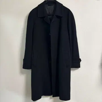 캐시미어 100% BILANCIA 롱 코트 블랙