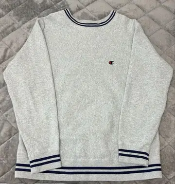 Champion 리버스 위브 XL 그레이 리브 라인 맨투맨 새상품급