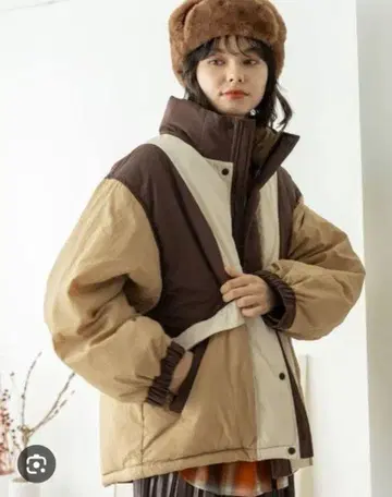 니코앤드 아라이 배색 자켓